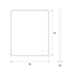 Miroir lumineux rectangulaire noir 76 x 91 cm, vue 3