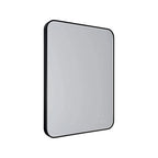 Miroir lumineux rectangulaire noir 76 x 91 cm