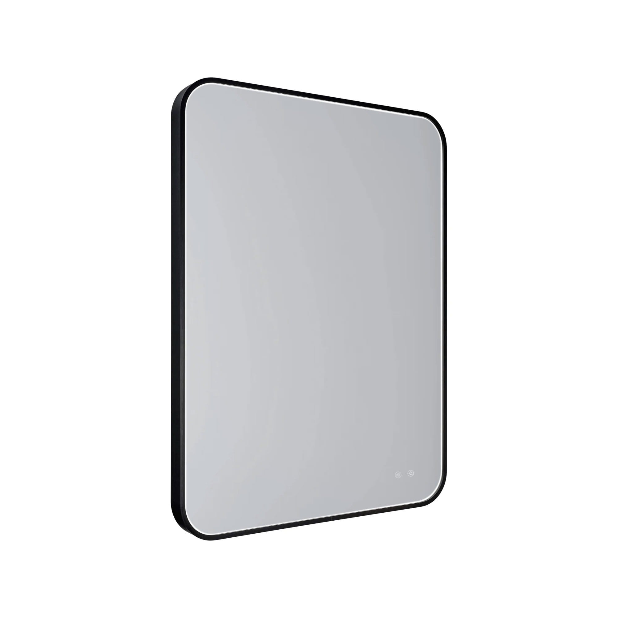 Miroir lumineux rectangulaire noir 76 x 91 cm