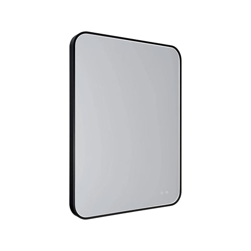 Miroir lumineux rectangulaire noir 76 x 91 cm