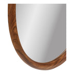 Miroir mural Luxon organique décor noyer 50x80 vue de détail