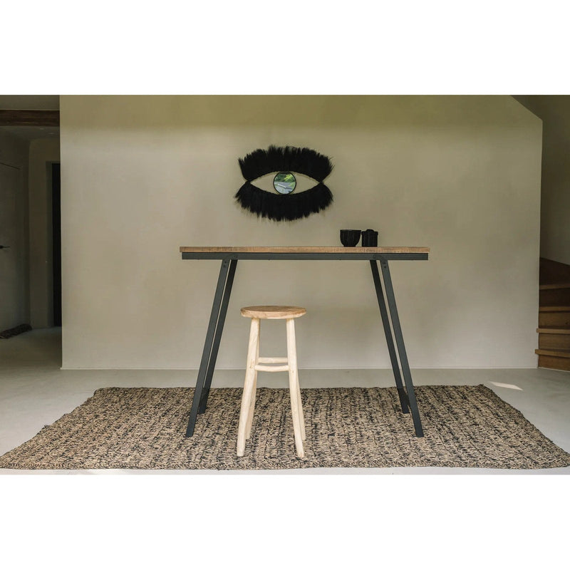 Dimensions Miroir mural œil Black Eye en herbe teintée noire 100 cm