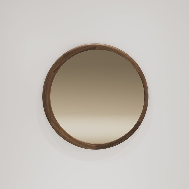 Dimensions Miroir mural rond Luna bois massif Ø 90 cm