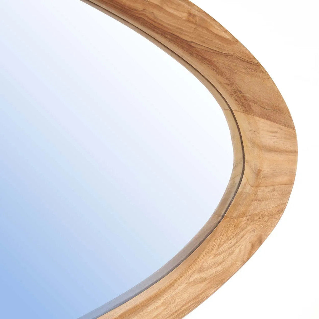 Miroir Organic en teck grand modèle, vue 4