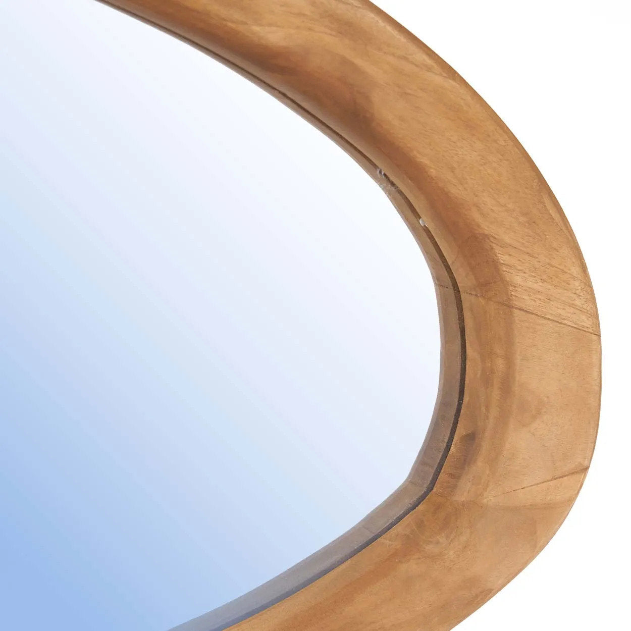 Miroir Organic en teck modèle moyen, vue 5