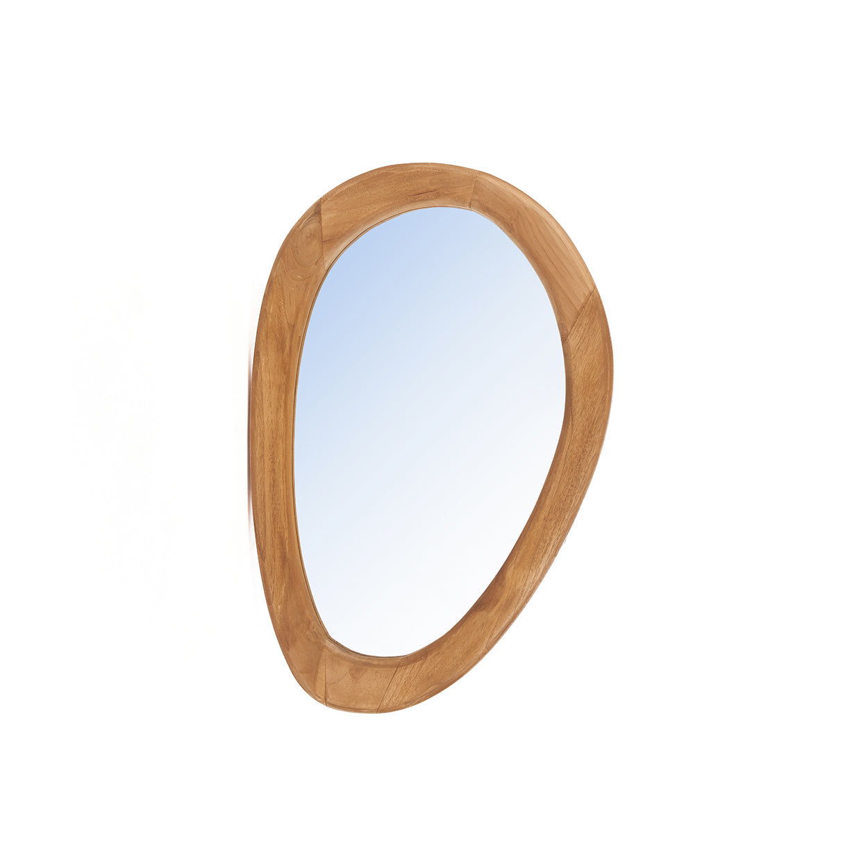 Miroir Organic en teck modèle moyen