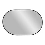 Miroir Madrid cadre aluminium noir orientation horizontale 50x80 cm