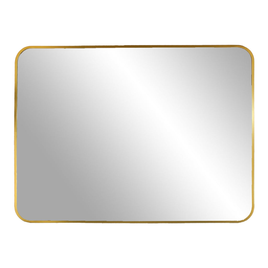 Miroir Madrid cadre laiton doré rectangulaire orientation horizontale 50x70 cm