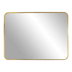 Miroir Madrid cadre laiton doré rectangulaire orientation horizontale 50x70 cm