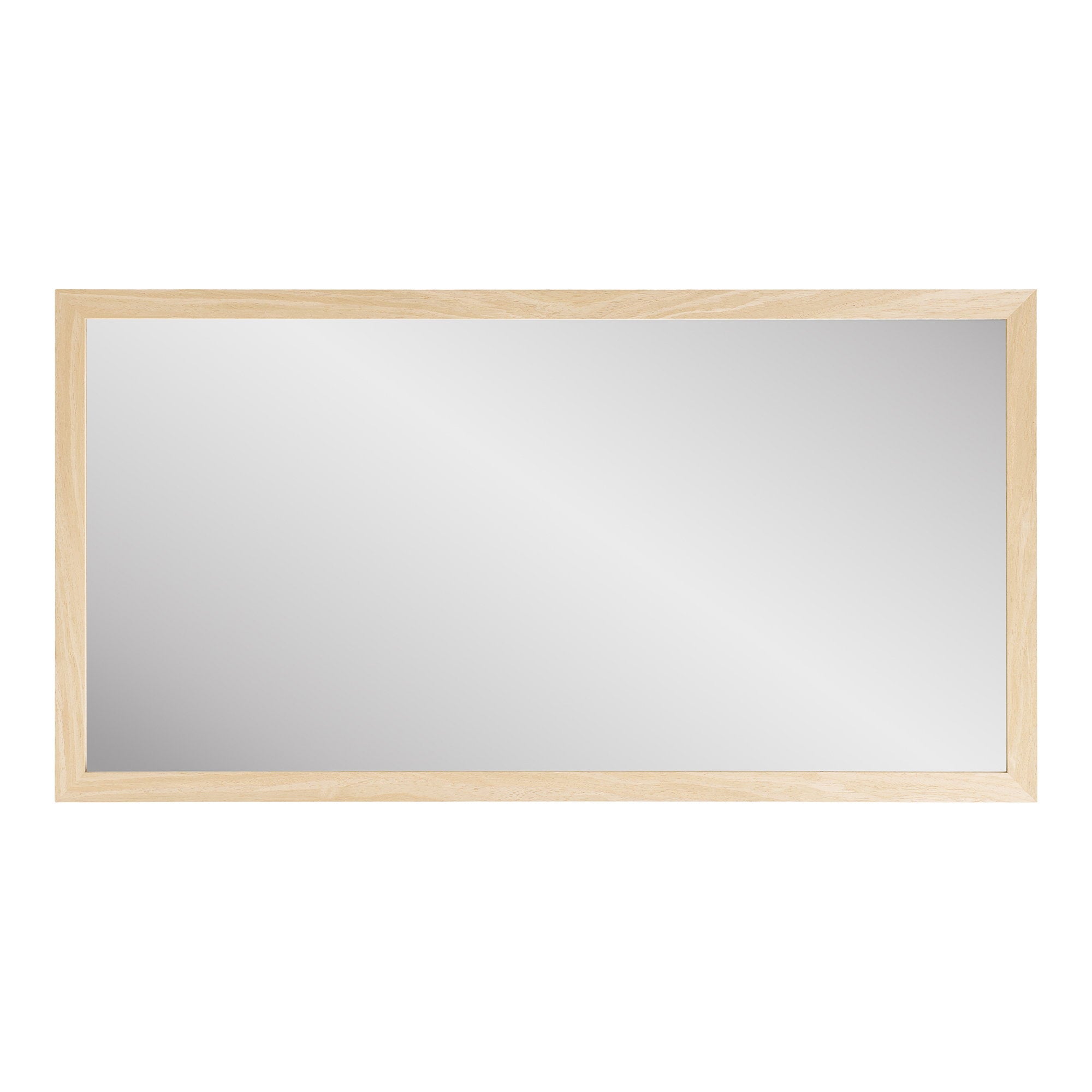 Miroir Scottsdale bois naturel orientation horizontale 45x75 cm