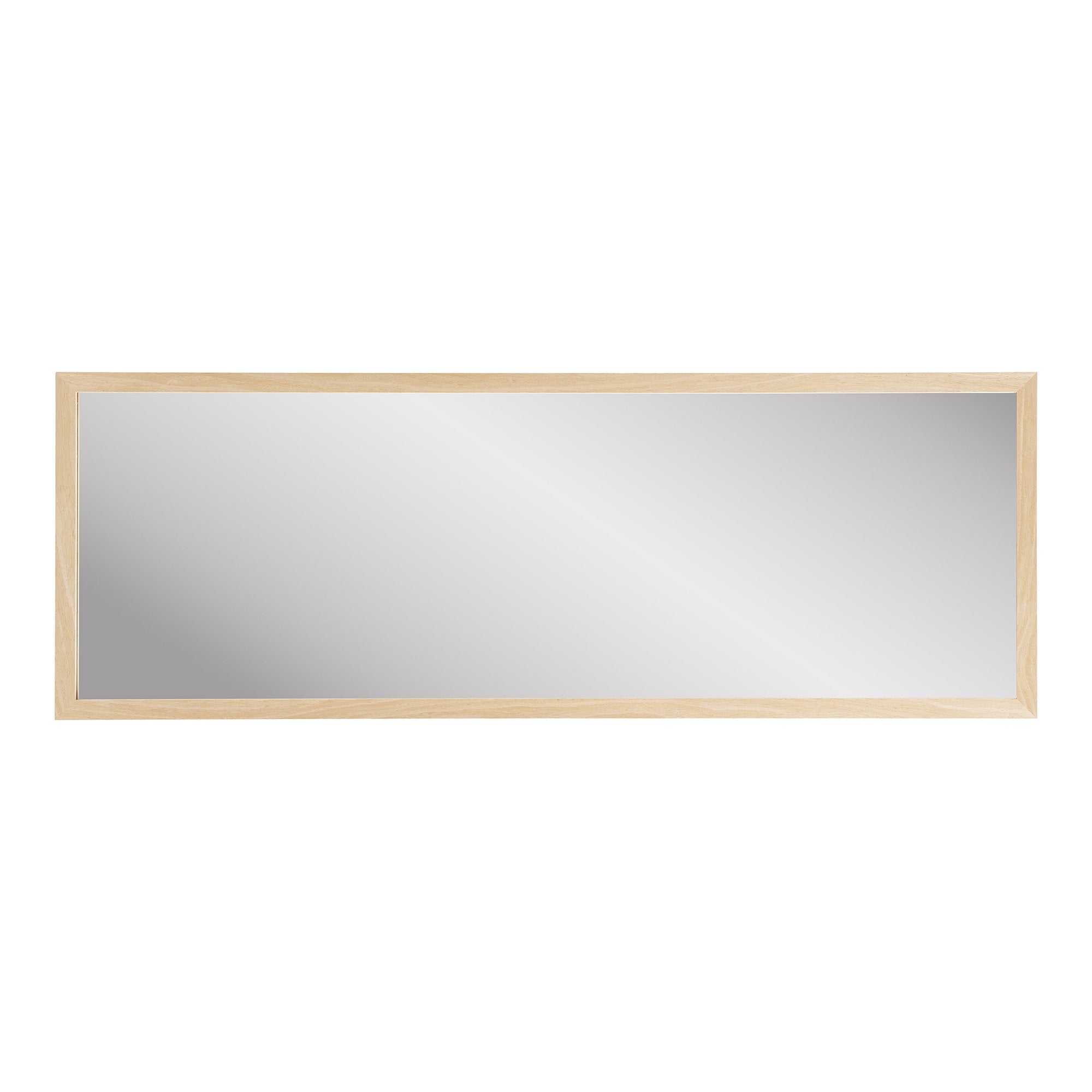 Miroir Scottsdale bois naturel orientation horizontale 45x110 cm