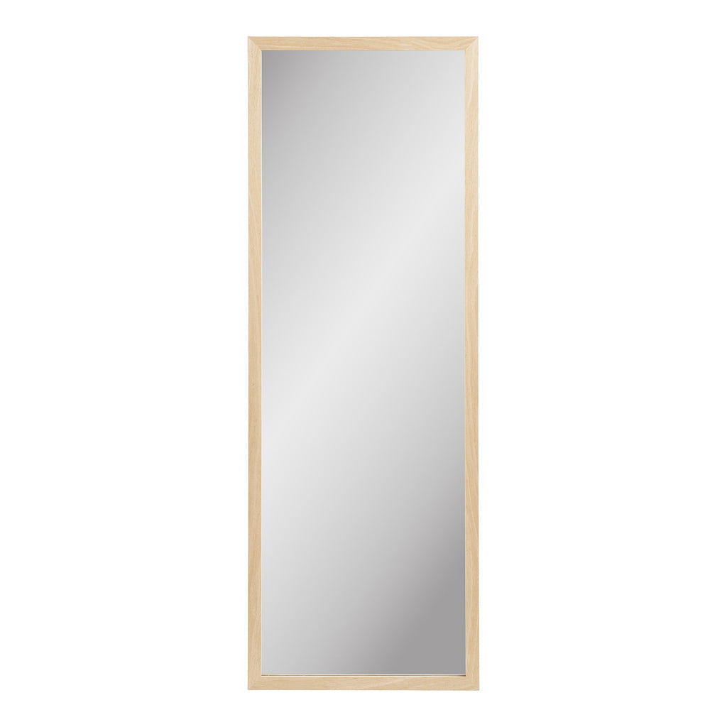 Miroir rectangulaire Scottsdale cadre bois naturel 45x110 cm vue de face