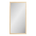 Miroir rectangulaire Scottsdale cadre bois naturel 45x75 cm vue de face