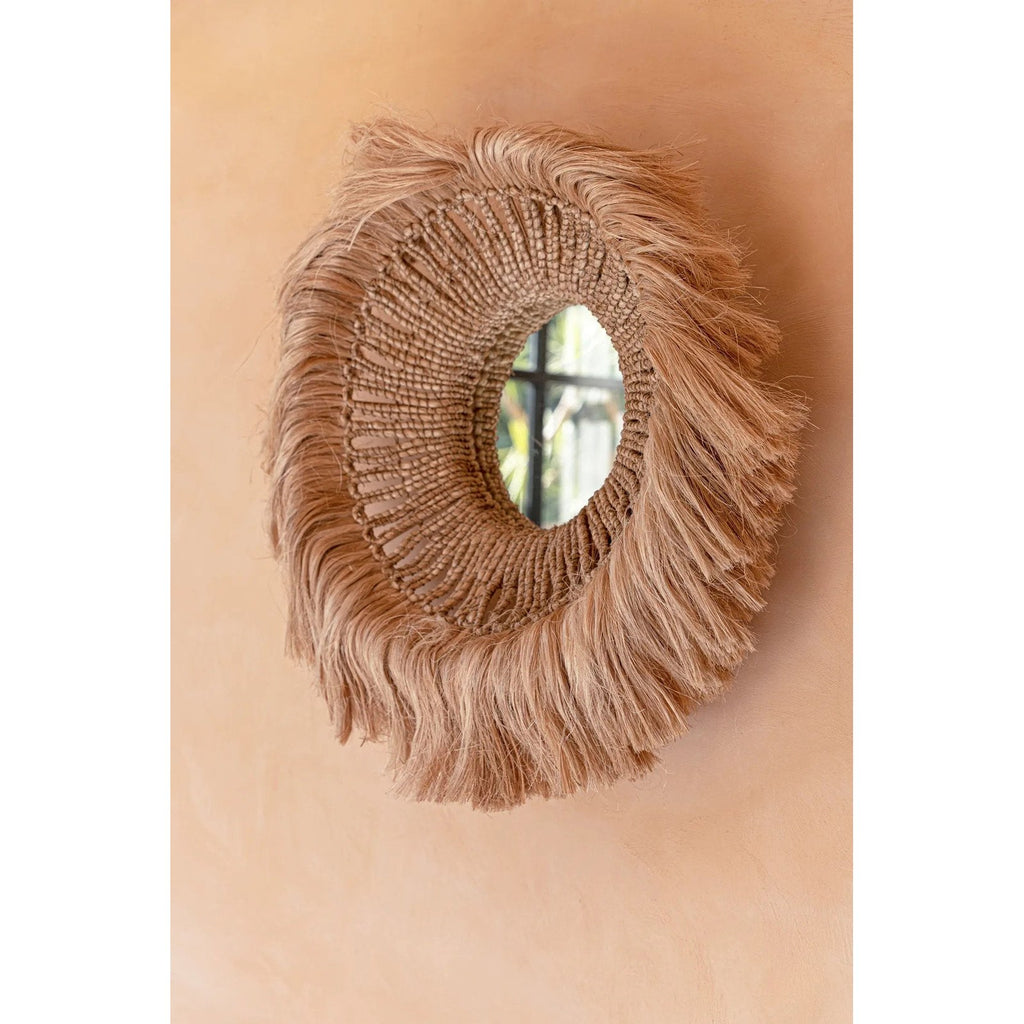Miroir Solomon coupe en herbe d'abaca, vue 3