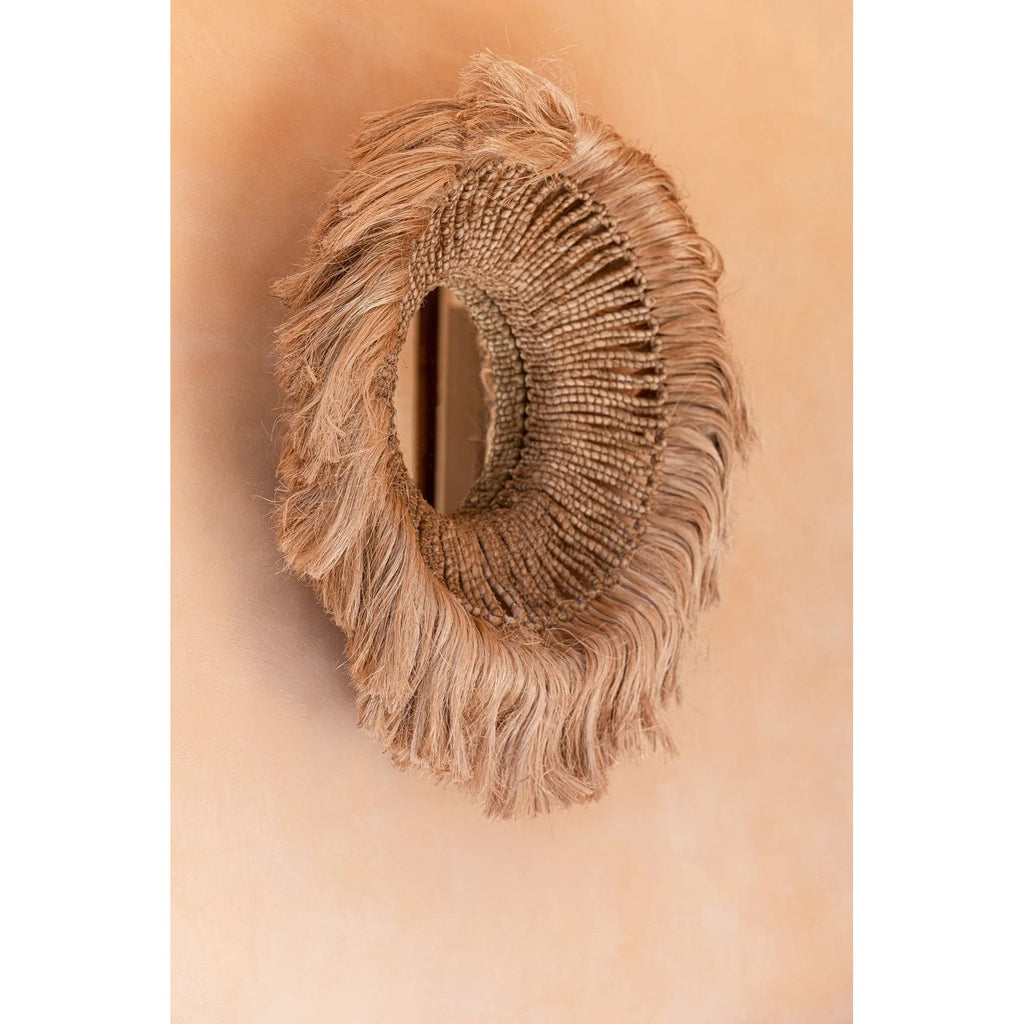 Miroir Solomon coupe en herbe d'abaca, vue 5
