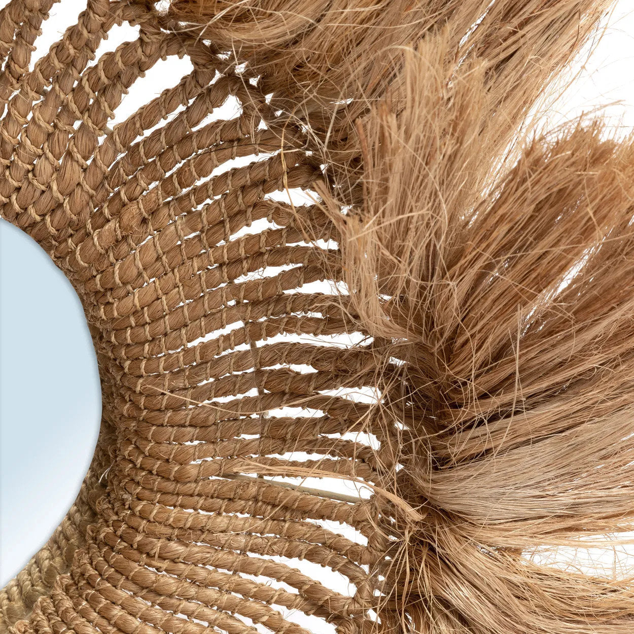 Miroir Solomon coupe en herbe d'abaca, vue 7