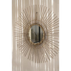 Miroir Tropical rond en rotin naturel en situation