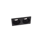 Module LED Modular vu de trois quarts platine noire et deux cellules creuses