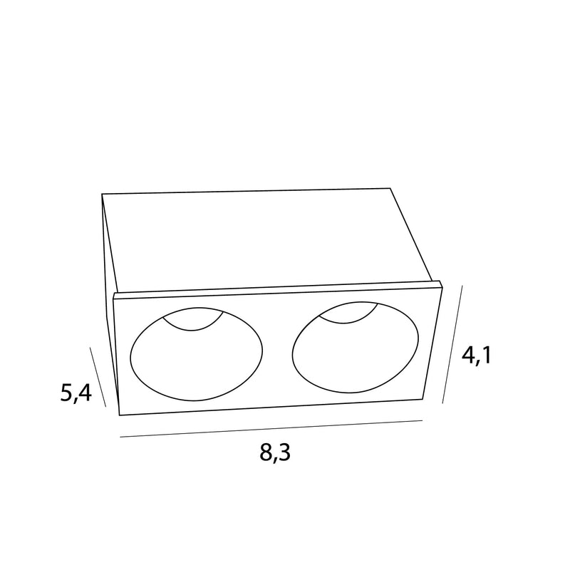 Dimensions Modular 2-cell LED Module (6 W)