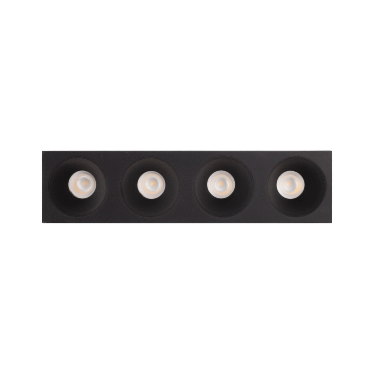 Module LED Modular vu de face quatre cellules creuses aux diodes en retrait