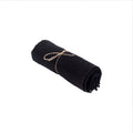 Nappe en lin lavé noir 150x200 cm