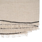 Nappe Tuscany en lin naturel à surpiqûre noire 150x250 cm, vue 4