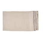 Nappe Tuscany en lin naturel à surpiqûre noire 150x250 cm, vue 5