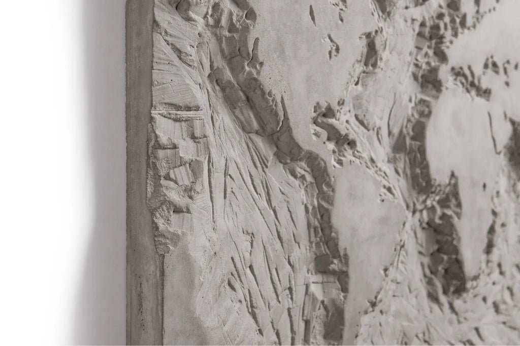 Œuvre murale en béton The Gray Planet vue 4