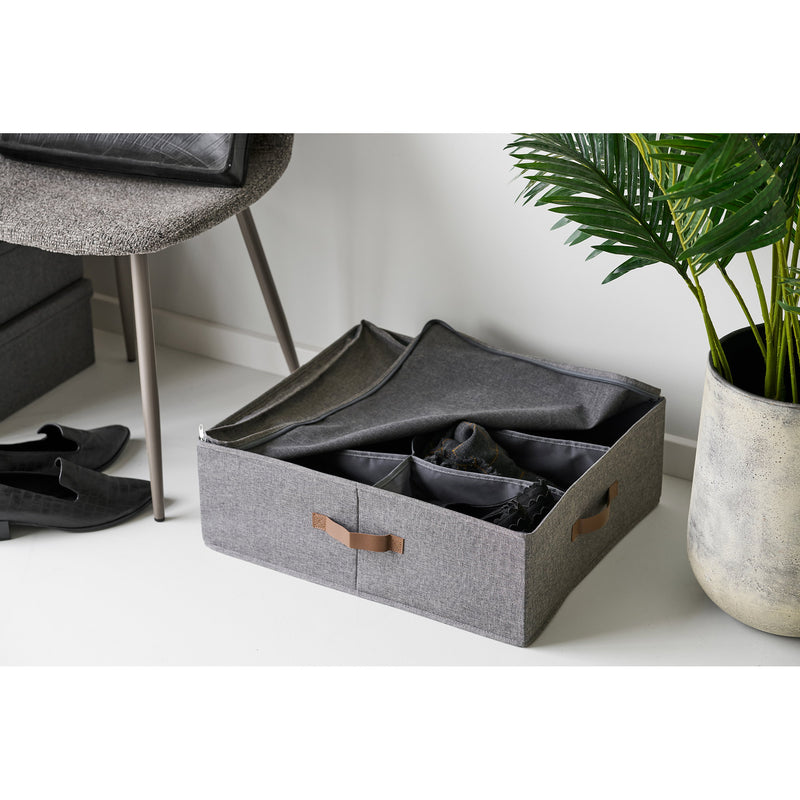 Dimensions Noto Organizer – Dark Gray Fabric & 4 Compartments – 56 × 47 cm