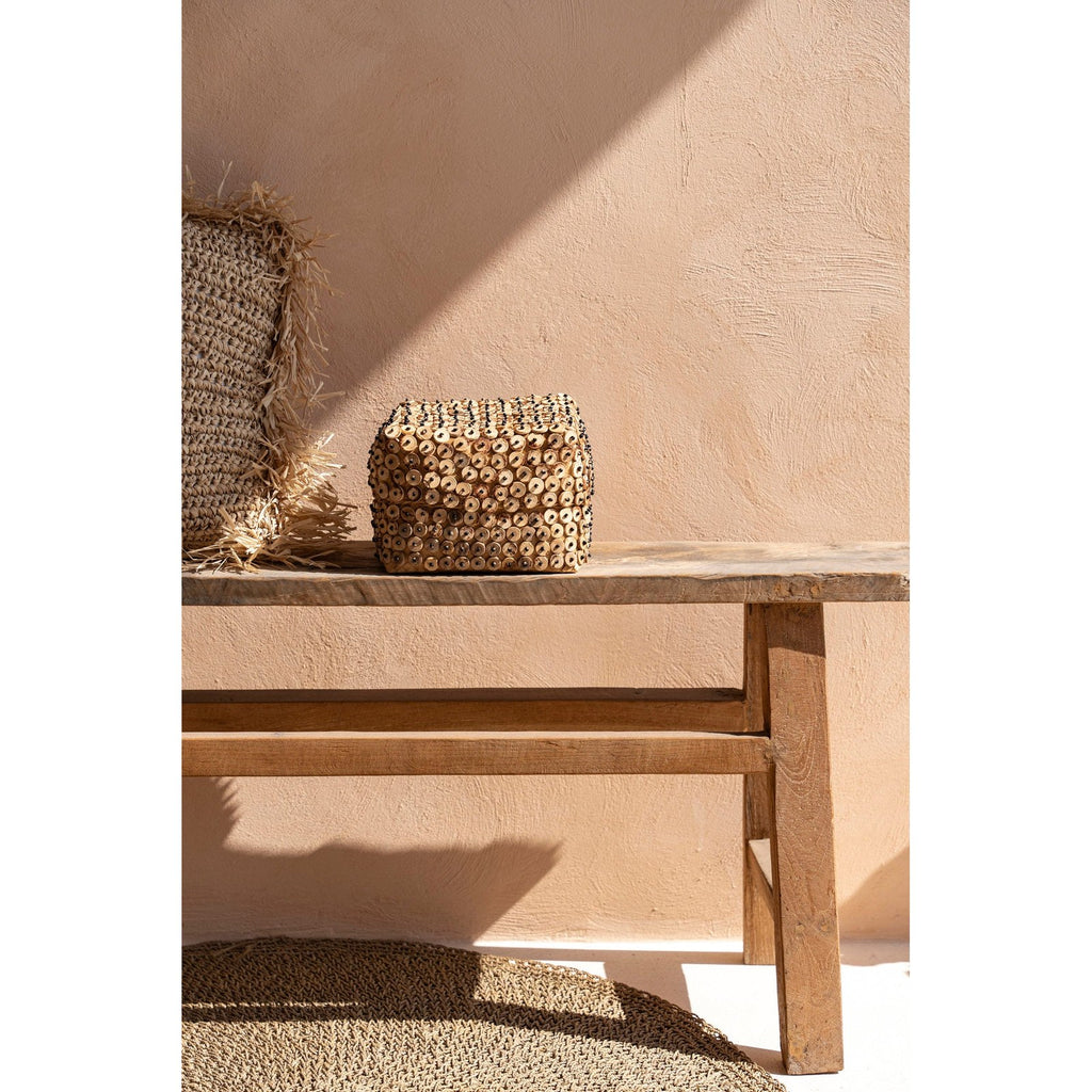 Panier en bambou et coque de coco, vue 3
