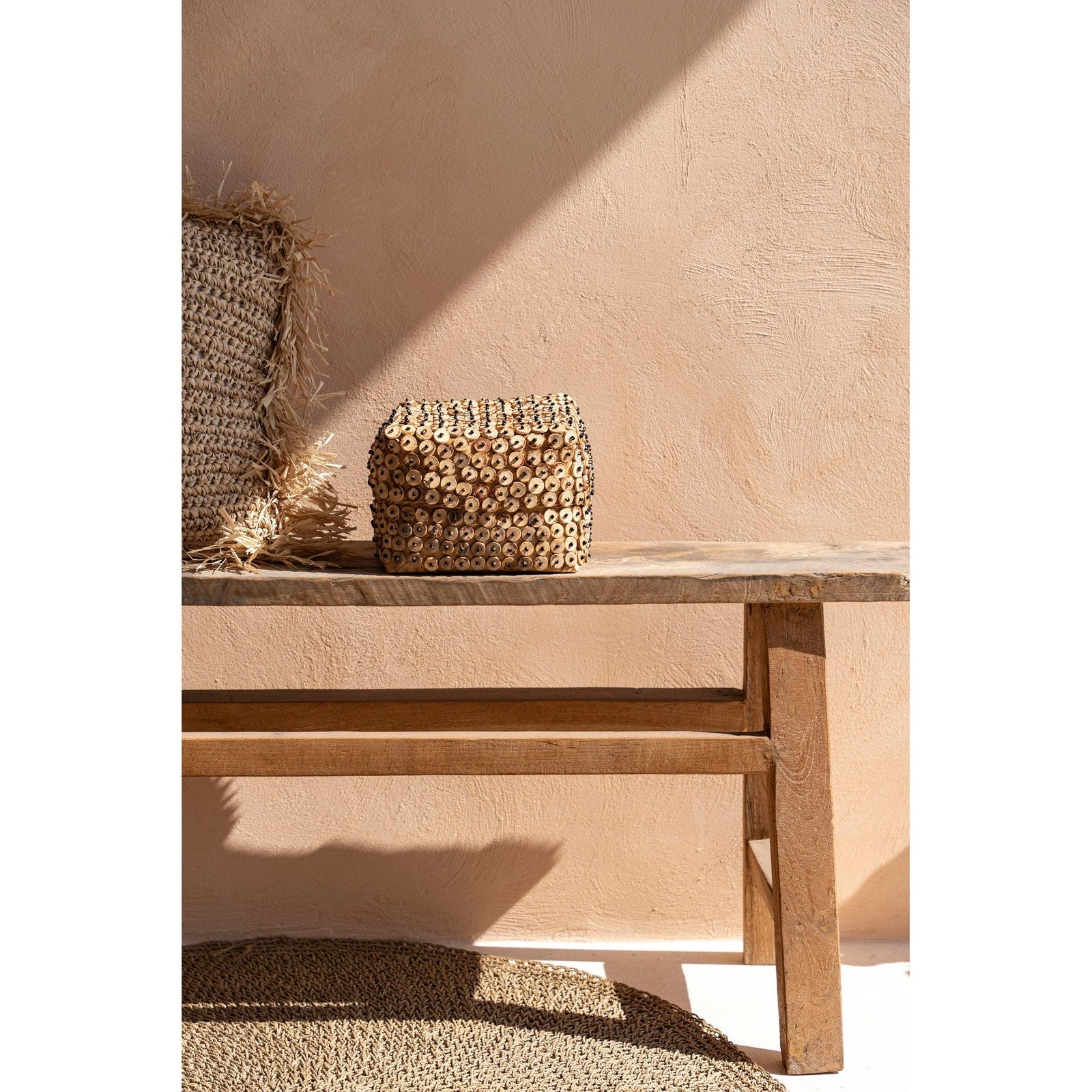 Panier en bambou et coque de coco, vue 3