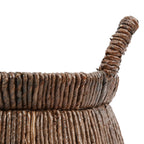 Panier Chizara bas en feuille de bananier, vue 5