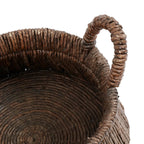 Panier Chizara bas en feuille de bananier, vue 8