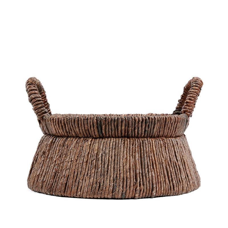 Dimensions Panier Chizara bas en feuille de bananier