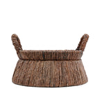 Panier Chizara bas en feuille de bananier