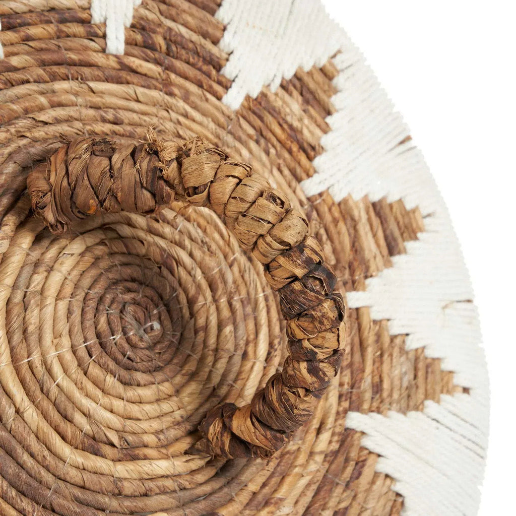 Panier Little Bay en feuille de bananier blanchie grand modèle, vue 5
