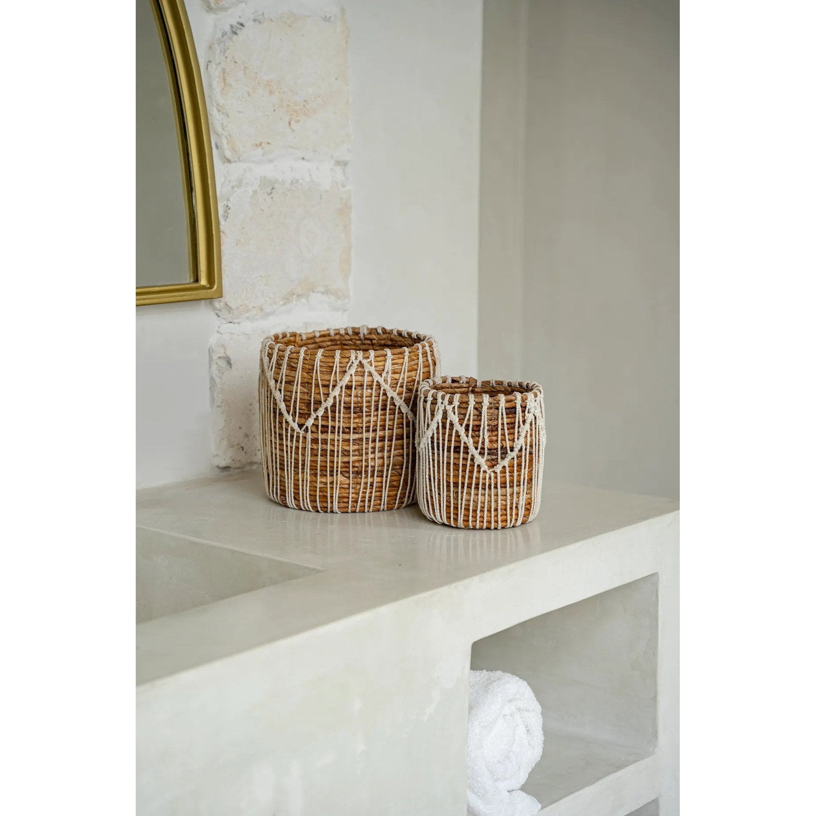 Panier Macra-mazing en coton petit modèle en situation