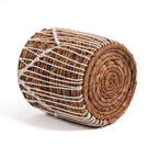 Fond du panier Macra-mazing moyen modèle en spirale de feuille de bananier