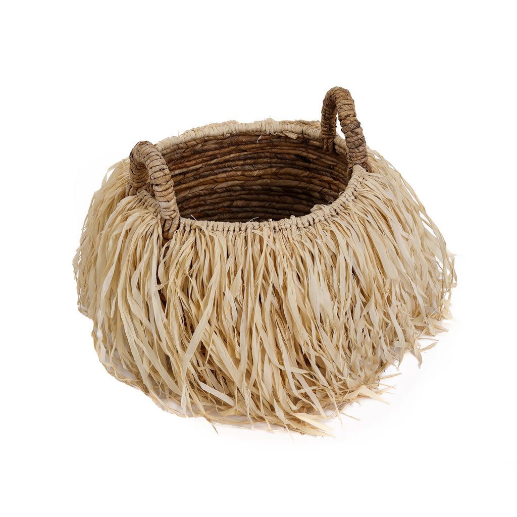 Panier Raffia en feuille de bananier et raphia, vue 5