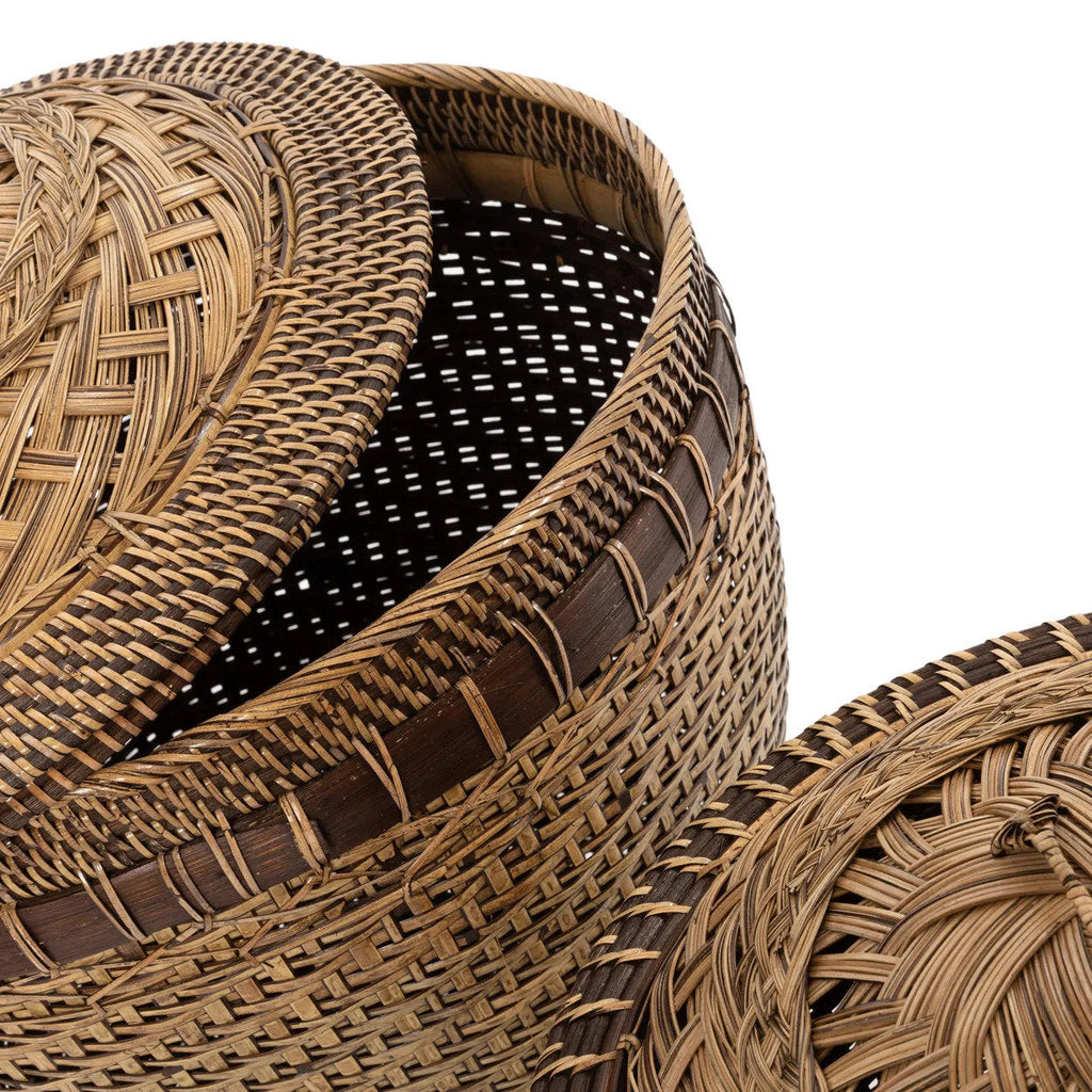 Panier de rangement Colonial en rotin moyen modèle, vue 6