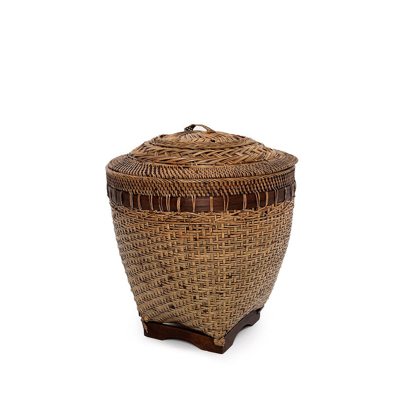 Dimensions Panier de rangement Colonial en rotin moyen modèle