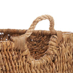 Panier Rayah ovale en feuille de bananier et fer en situation