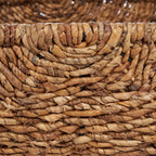 Panier Rayah ovale en feuille de bananier et fer, vue 3