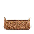 Panier Rayah ovale en feuille de bananier et fer