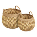 Panier Strahan jacinthe d eau tressée avec anses lot de 2