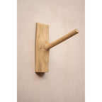 Patère en fourche de teck massif 20 cm, vue 4