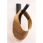 Patère en fourche de teck teinté noir 20 cm, vue 4