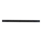 Patère murale Vita acier noir mat 70 cm 7 crochets ronds vue de face minimaliste