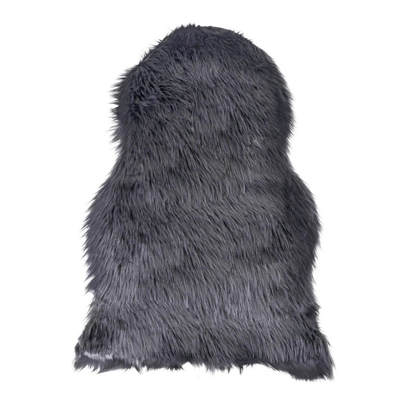 Dimensions Grey Faux Lambskin – Long-Pile Faux Fur – 50 × 85 cm