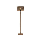 Petit lampadaire droit Java bambou bicolore 32 cm E27